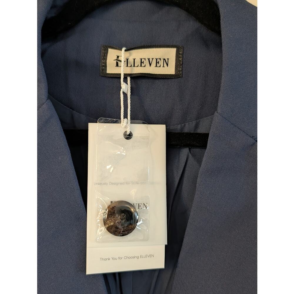 NEW Elleven Blue Tailored Blazer Medium NWT One Button Career Office Jacket - Picture 6 of 6